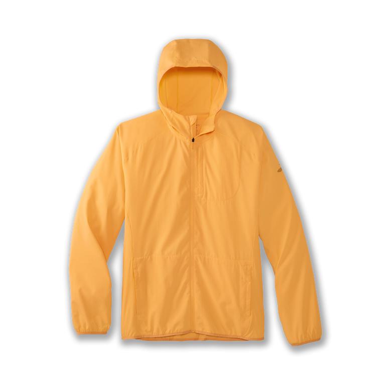 Brooks Canopy - Mens Running Jackets - Fluoro Orange (58149ZUDS)